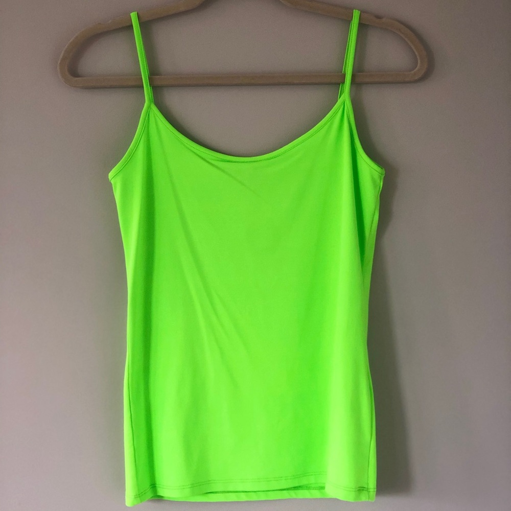 NWOT ZARA neon green camisole